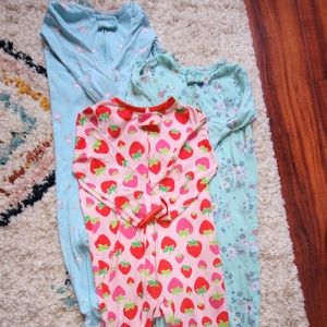 3 pack footy pajamas